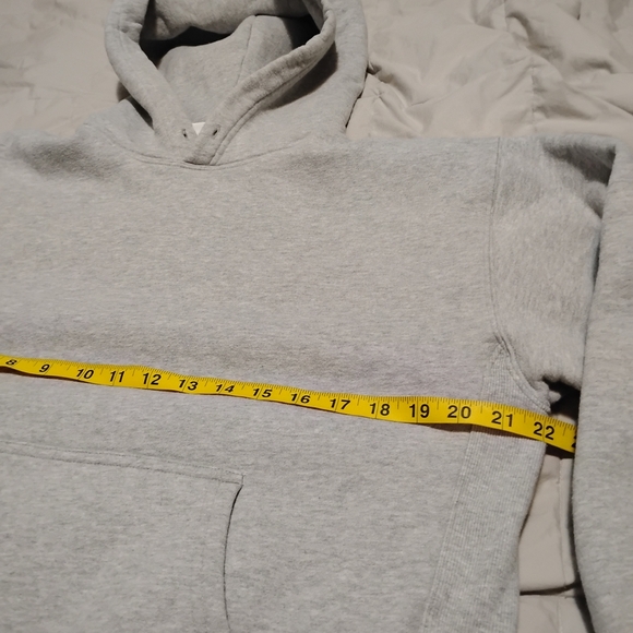 TNA Aritzia | TNA Sweatfleece Cozy Fleece Boyfriend Fit Light Gray Hoodie | XS - Picture 12 of 13